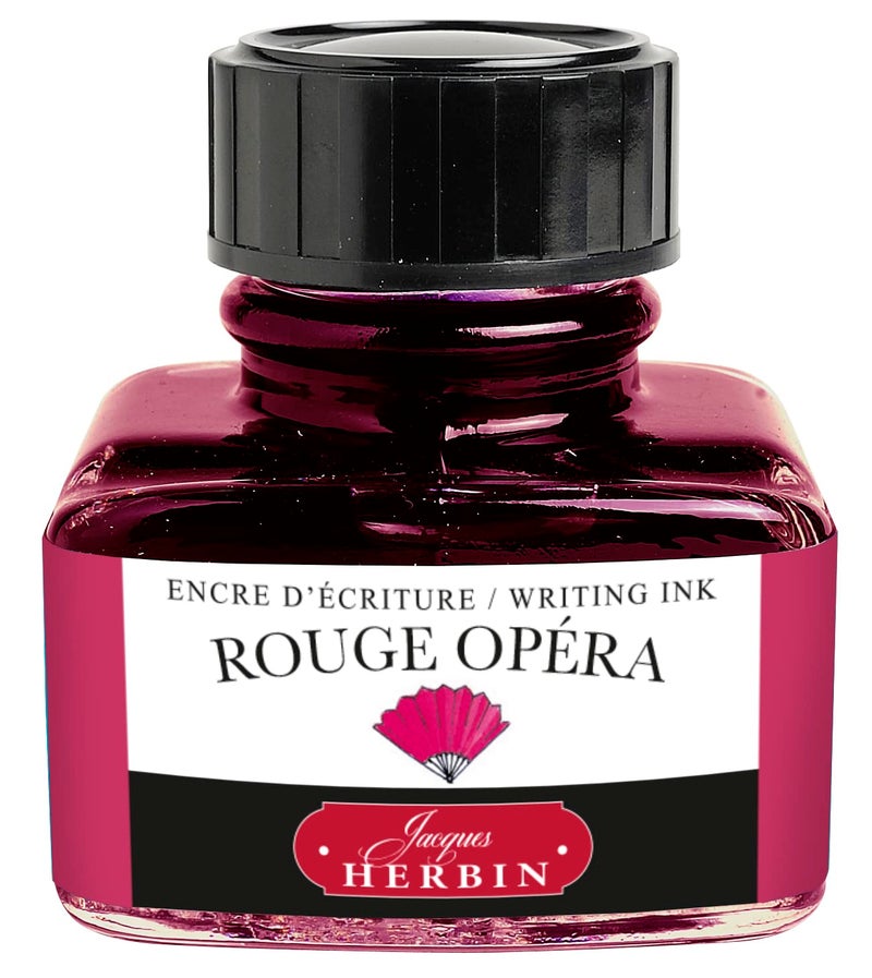 Jacques Herbin Herbin Fountain Pen Ink - 30ml Bottled - Rouge Opera - Image 1